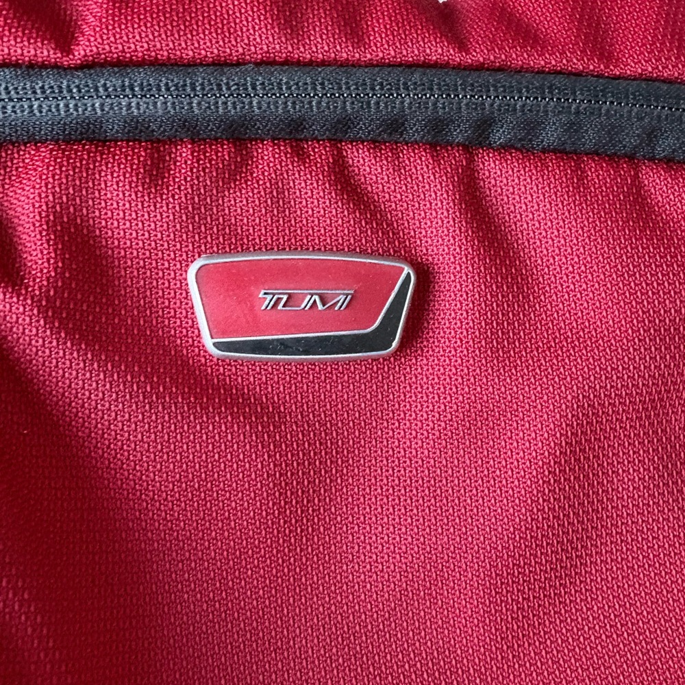 Ducati Tumi Satchel Shoulder Bag Black Red Crossbody Messenger Zip Close - Picture 3 of 8